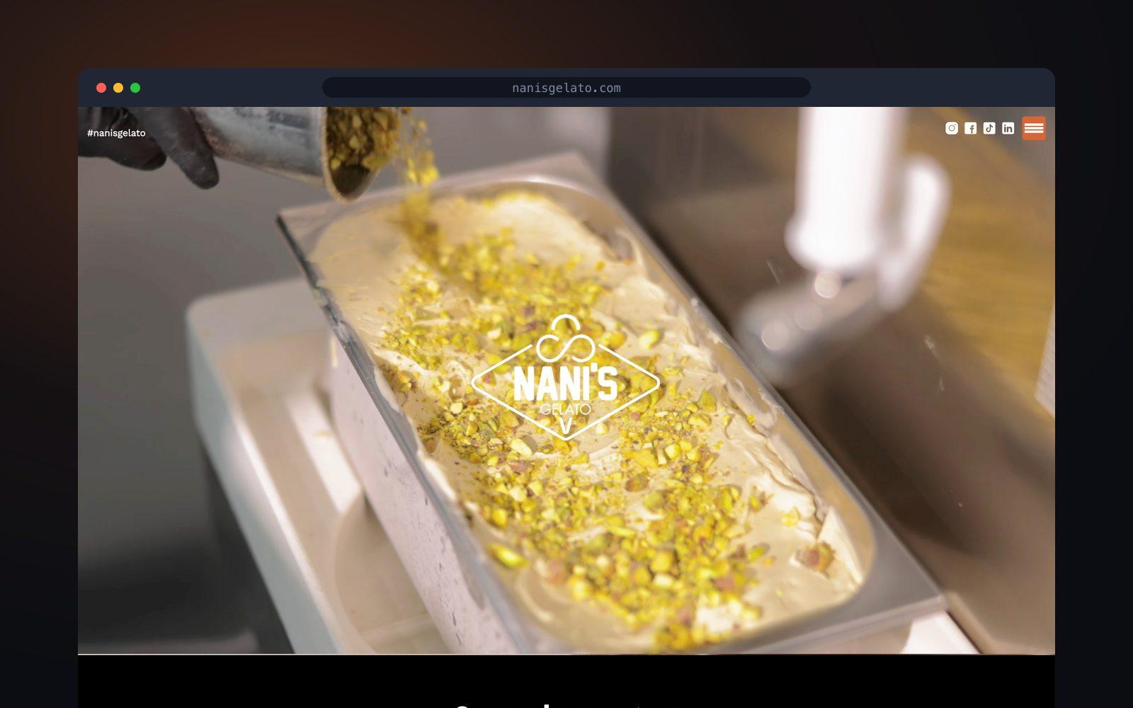 Nani's Gelato — headless, and fast as a scoop melts