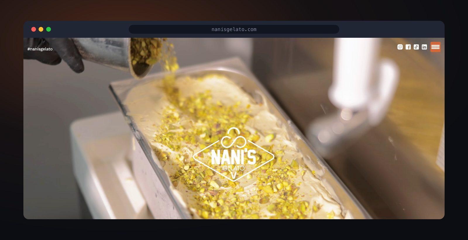 Nani's Gelato home page